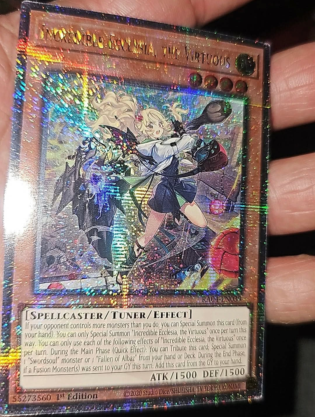 Incredible Ecclesia, the Virtuous (New Art) (Quarter Century Secret Rare) - Quarter Century Stampede (RA04)
