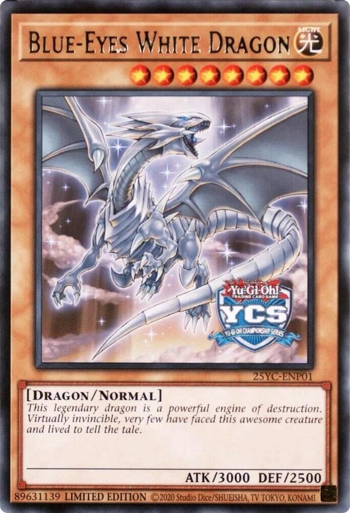 Blue-Eyes White Dragon - Yu-Gi-Oh! Championship Series 2025 Prize Cards (25YC)